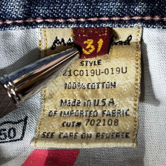 7 For All Mankind Crop Dojo Jeans Size 31 - Picture 3 of 9